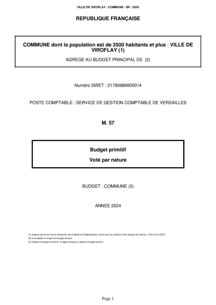 Image du document Budget primitif Ville – 2024