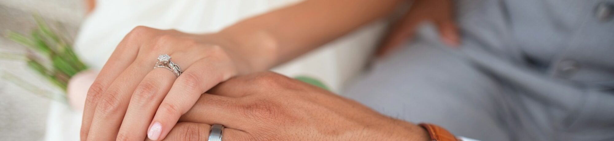 man and woman holding hands